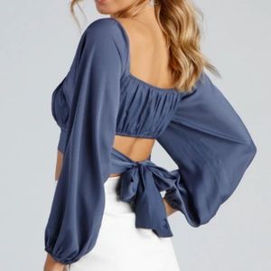 Effortlessly Pretty Cropped Blouse